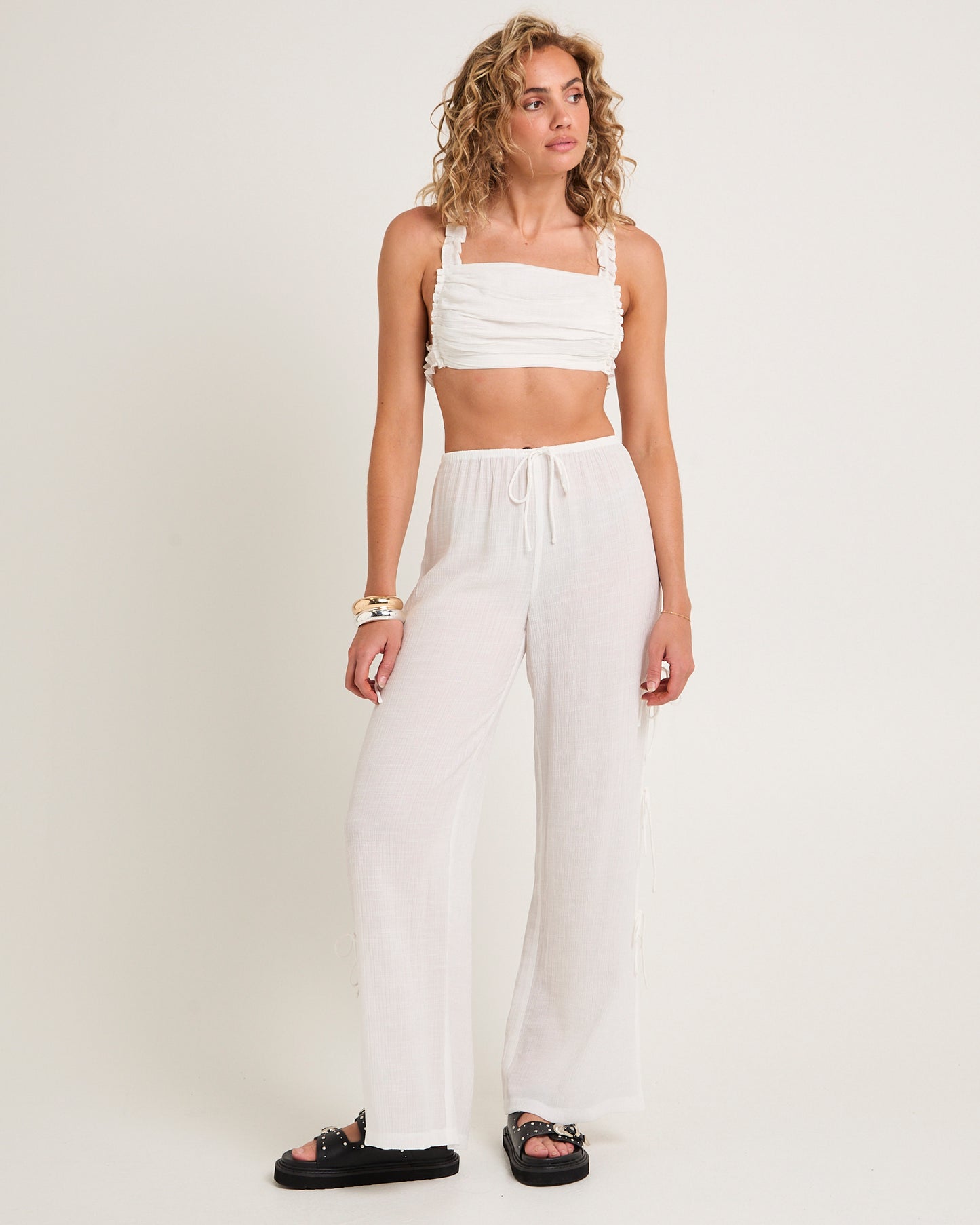 Macie Tie Side Bow Pants