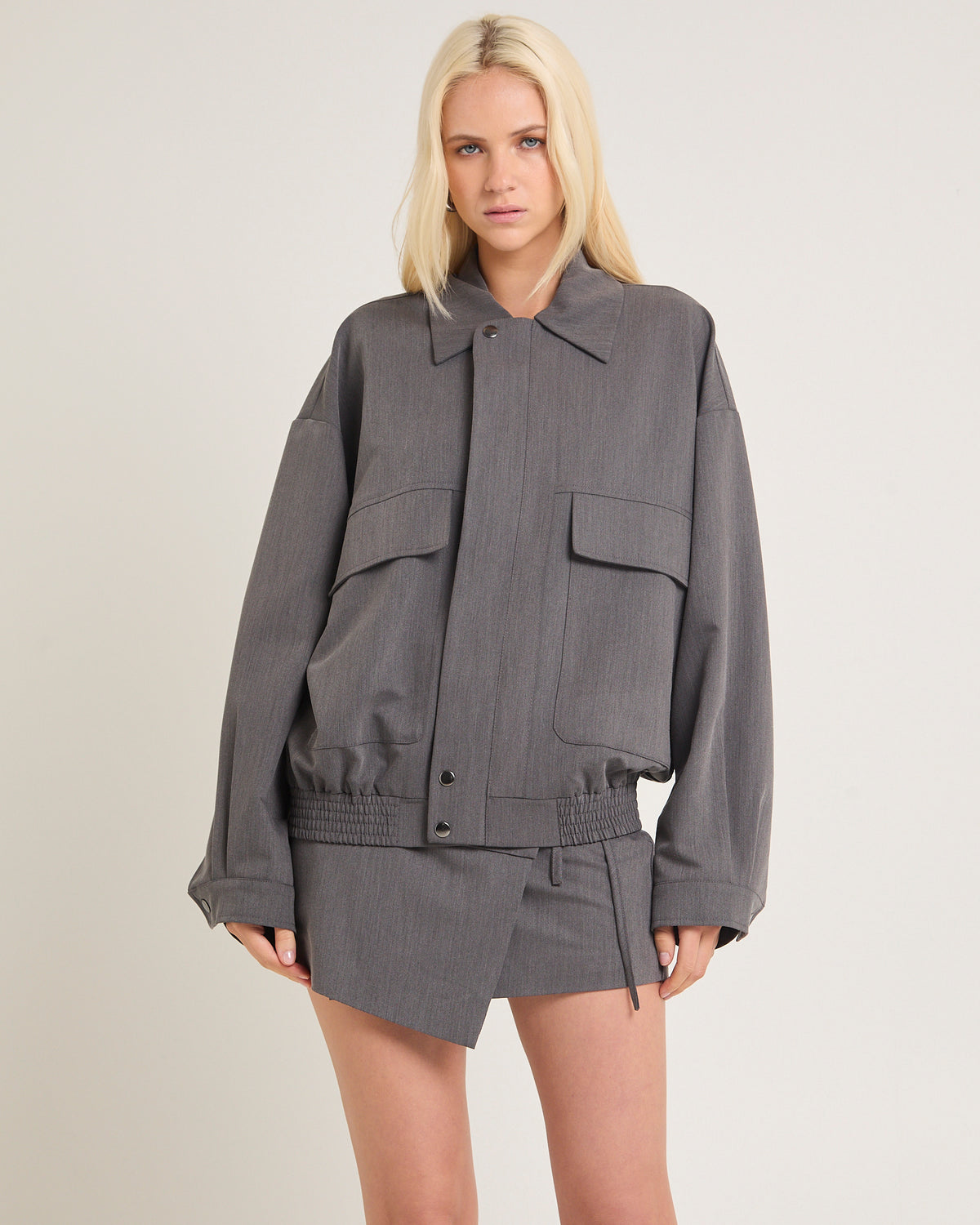 Jen Oversized Patch Pocket Jacket