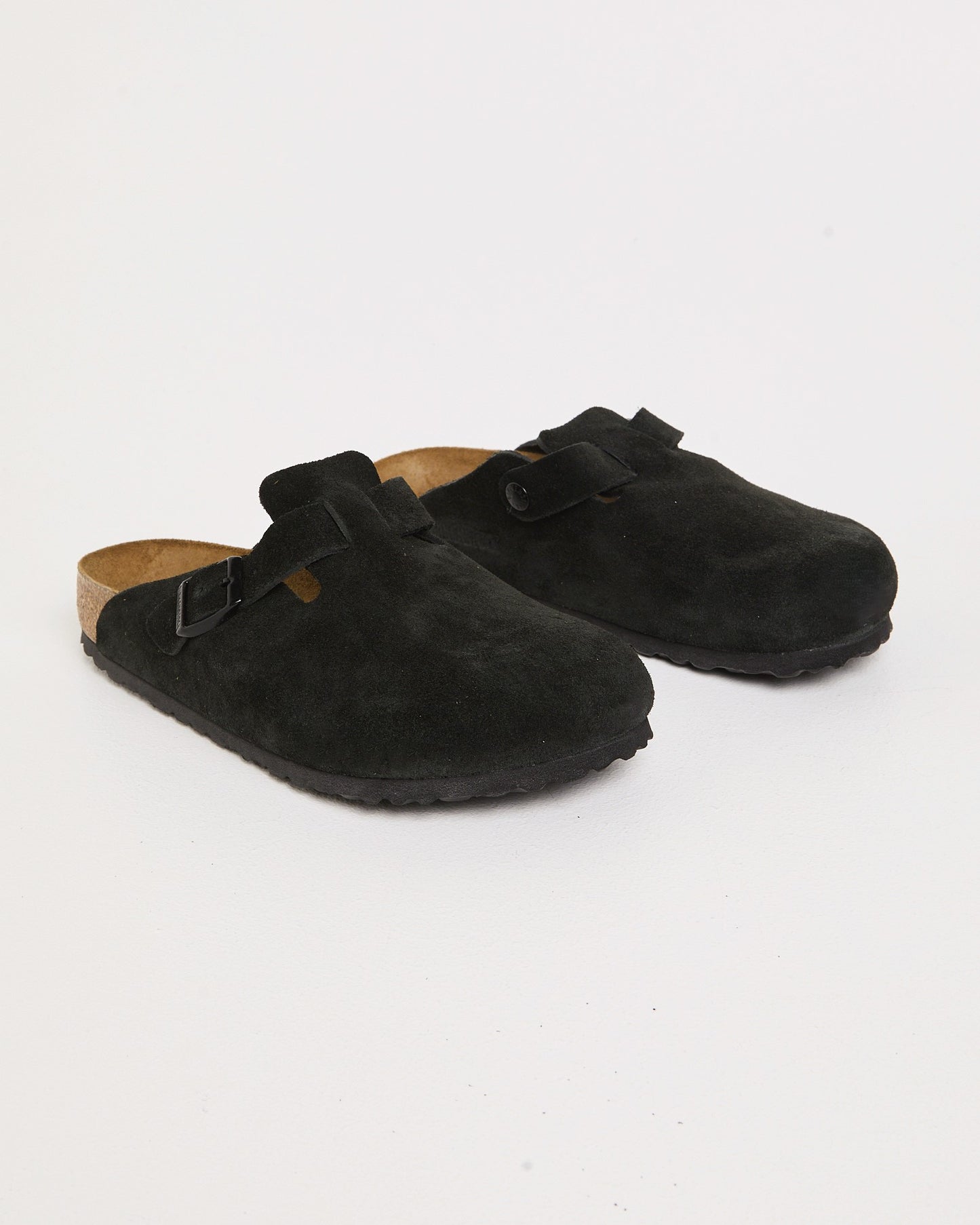 Boston Soft Footbed Suede Leather Clog