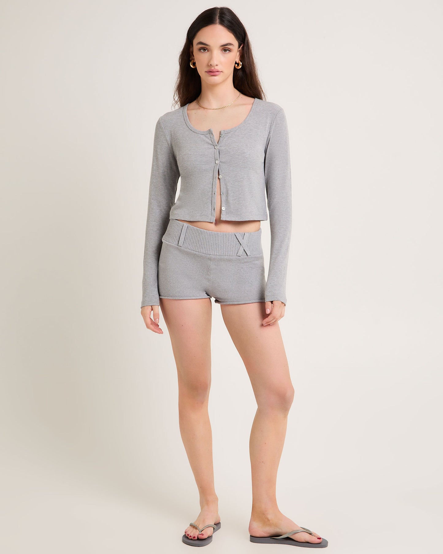 Soft Knit Rib Cardigan