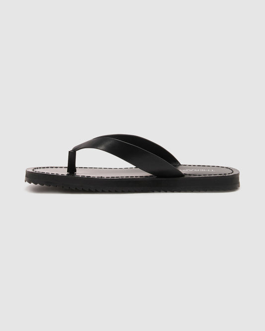 Undone Thong Sandals BLACK