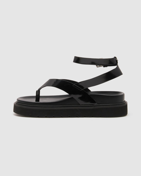 Visa Patent Sandals BLACK
