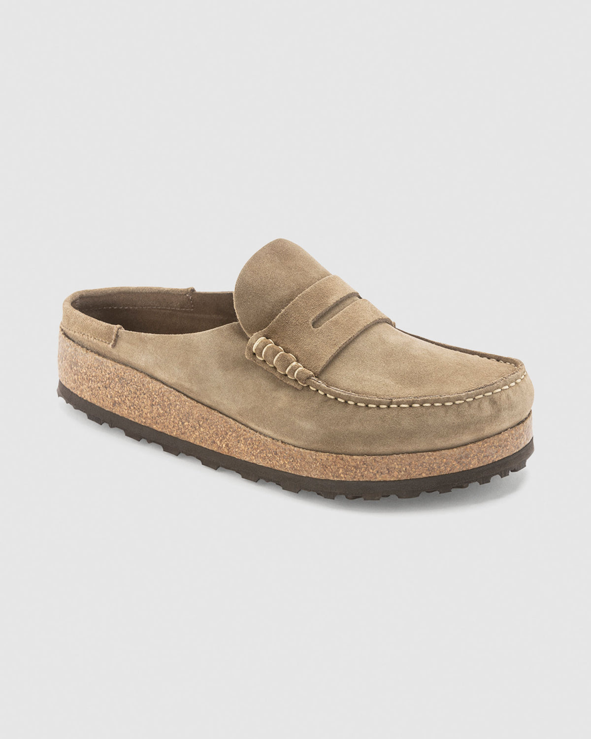 Naples Suede Leather Sandals TAUPE