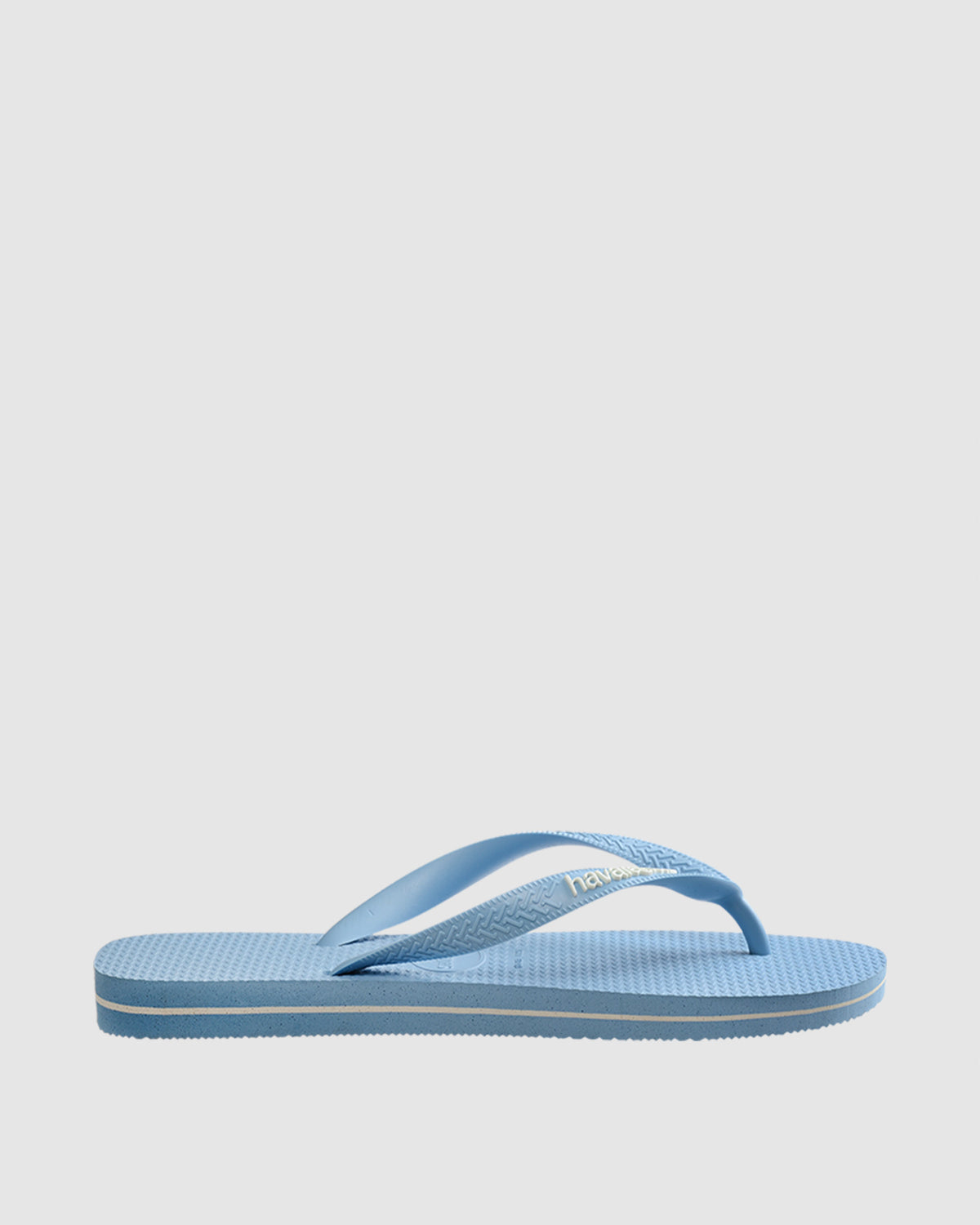 Rubber Logo Thongs LIGHT BLUE/WHITE