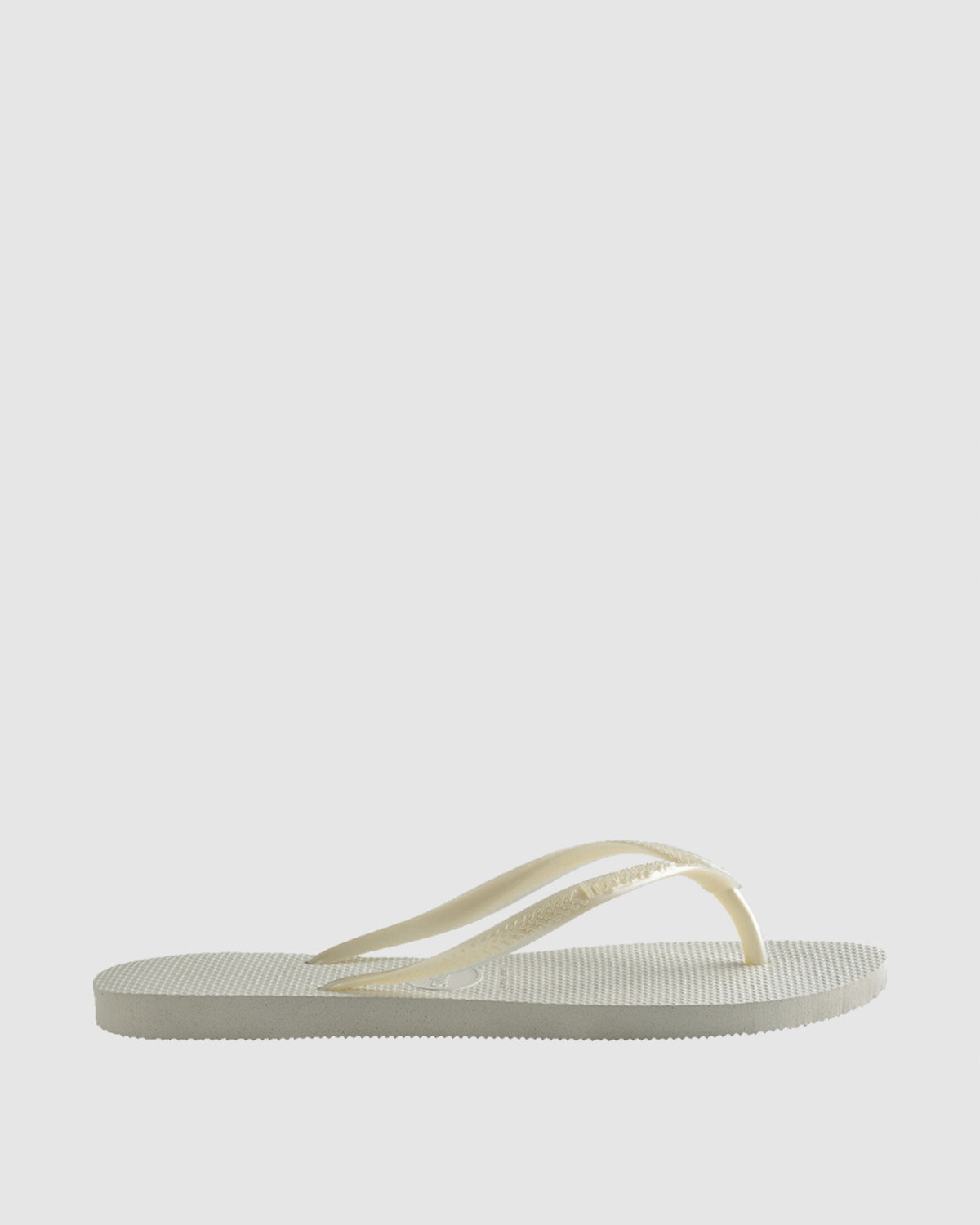 Slim Metallic Thongs WHITE