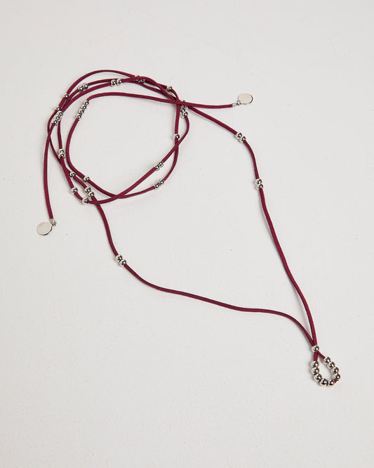 Bella Rope Necklace BURGUNDY