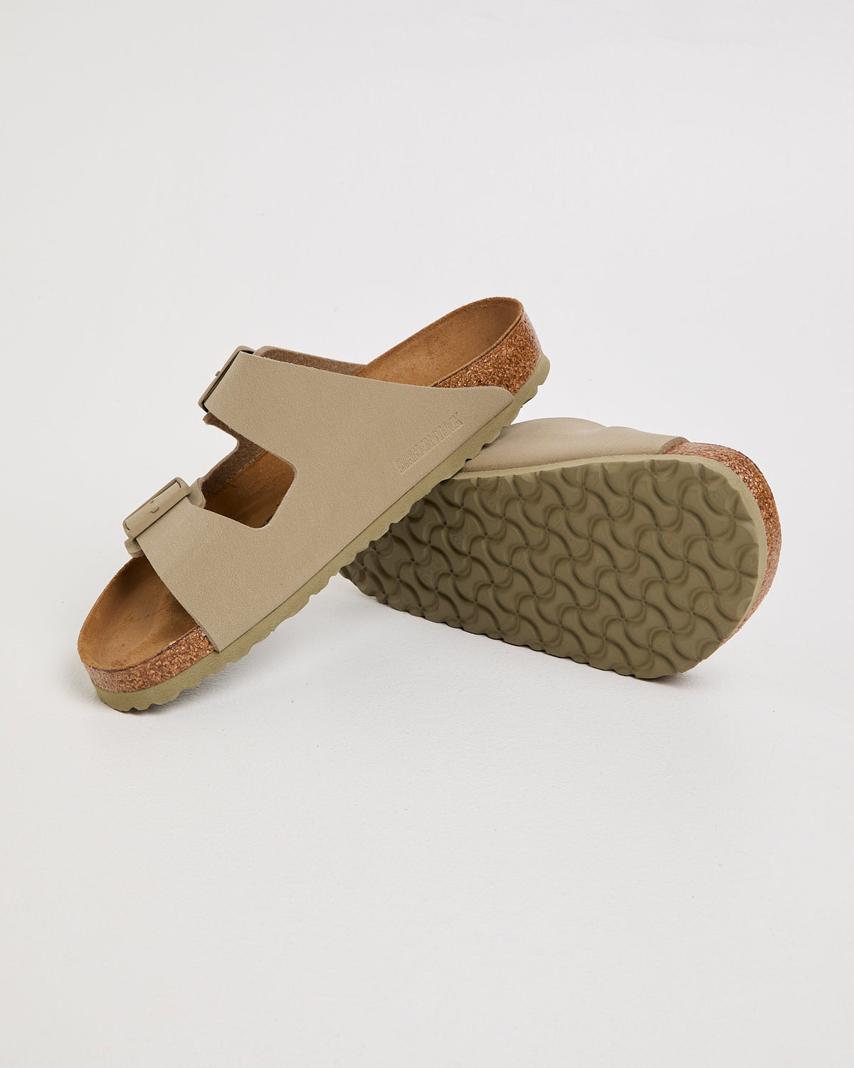 Arizona Faded Khaki Birko-Flor Sandals KHAKI
