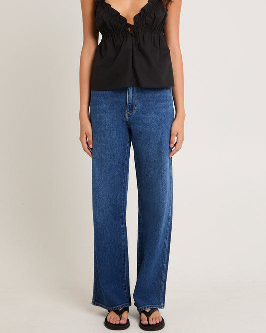 Hi Bells Flared Denim Jeans HEADLINER BLUE