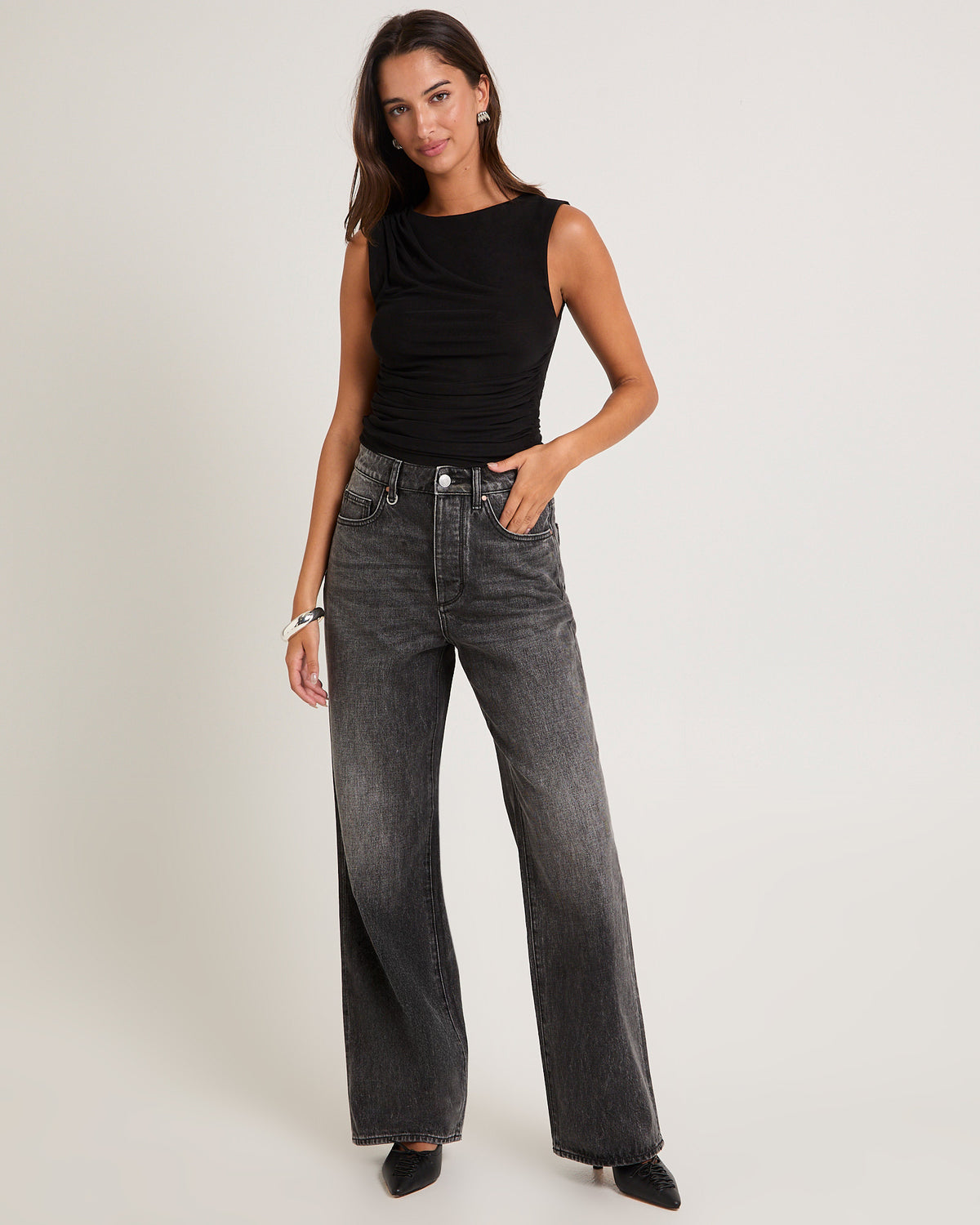 Coco Relaxed Denim Jeans Alphaville WASHED BLACK