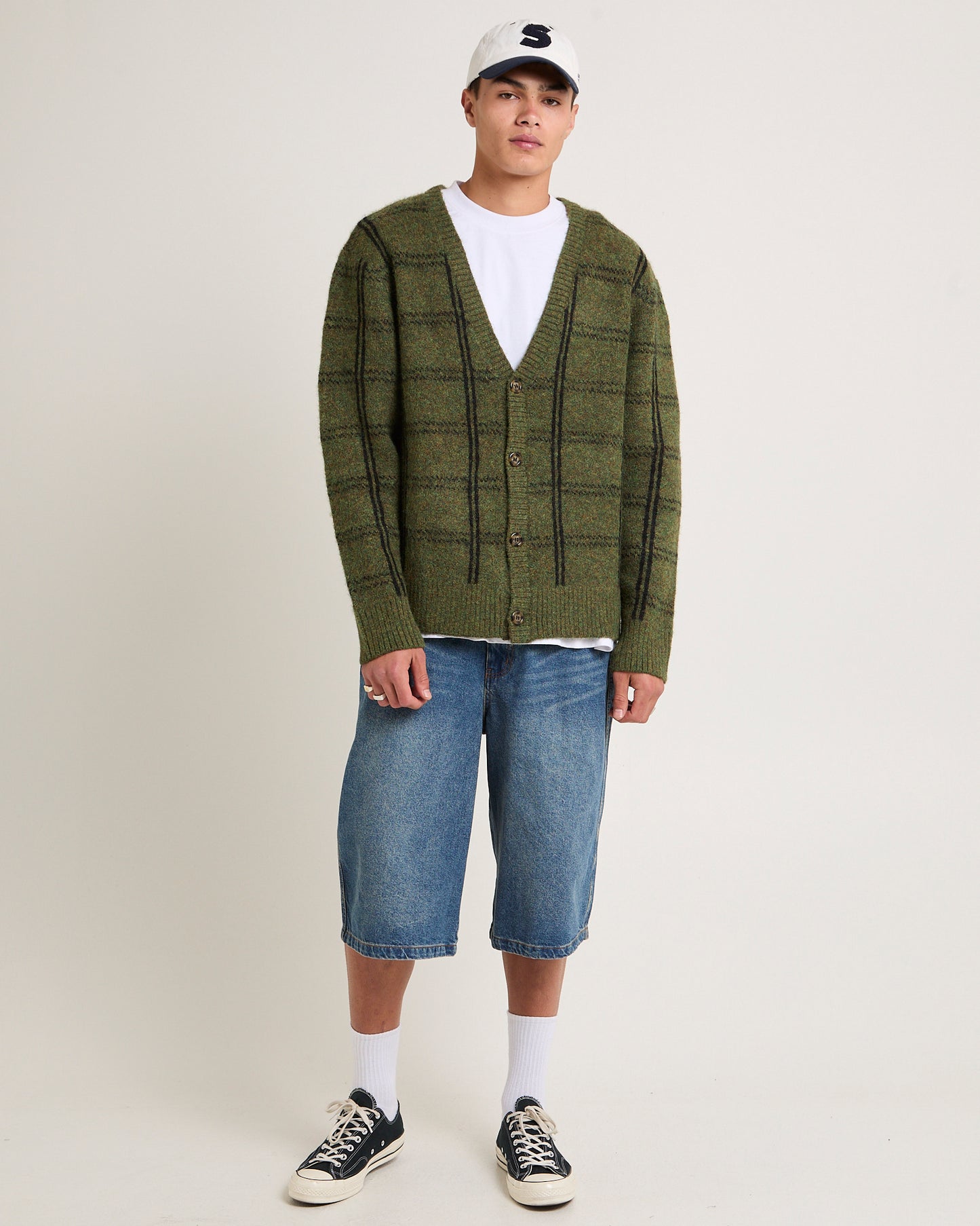 BRUNO CHECK CARDIGAN