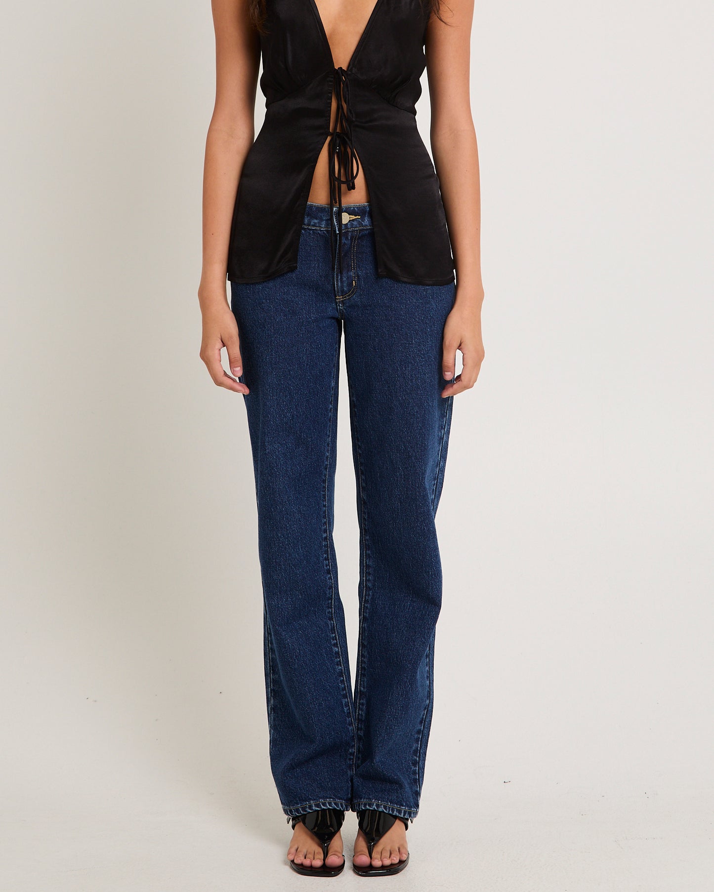 99 Low Straight Denim Jeans Tara