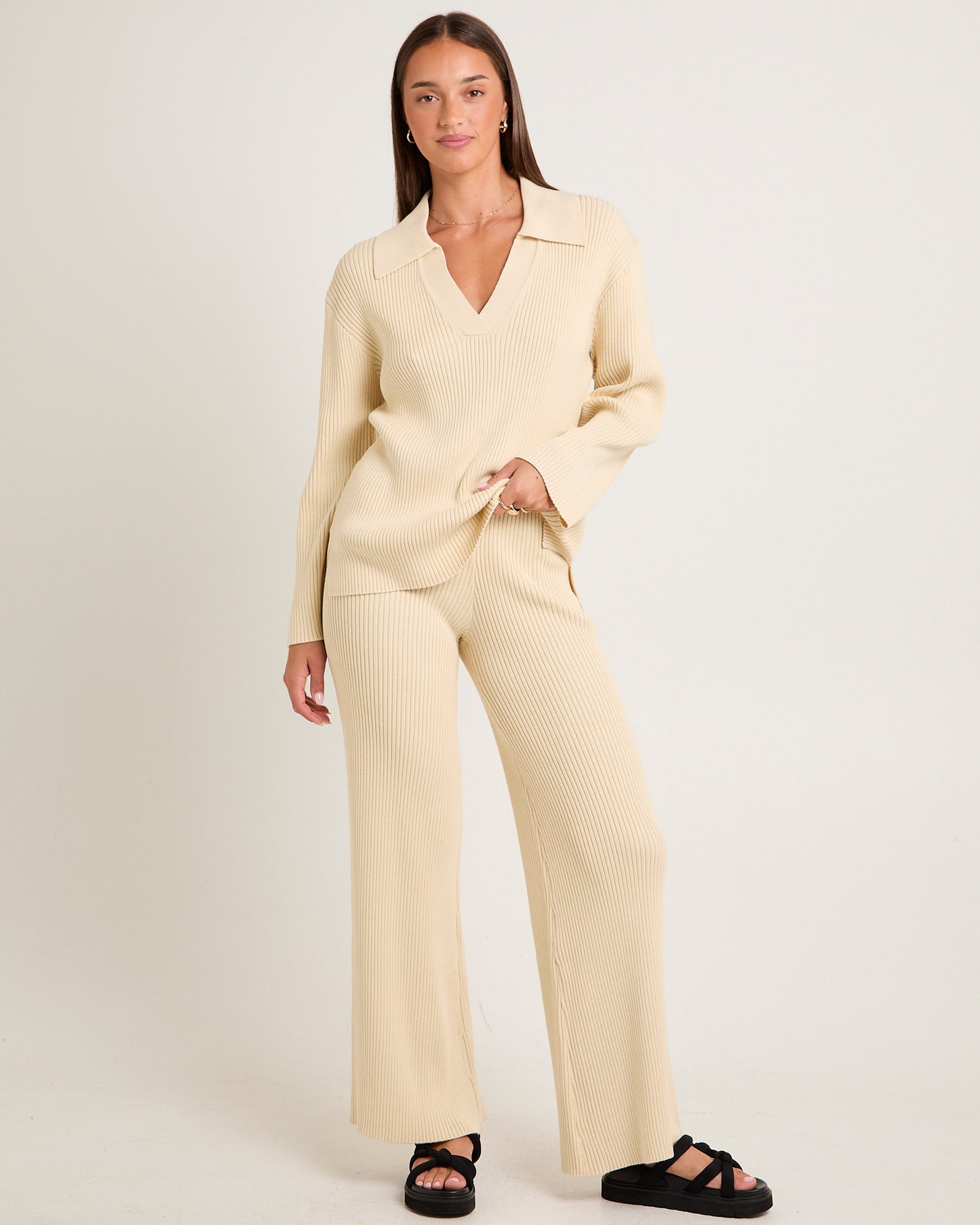 Stella Ribbed Knit Sweater