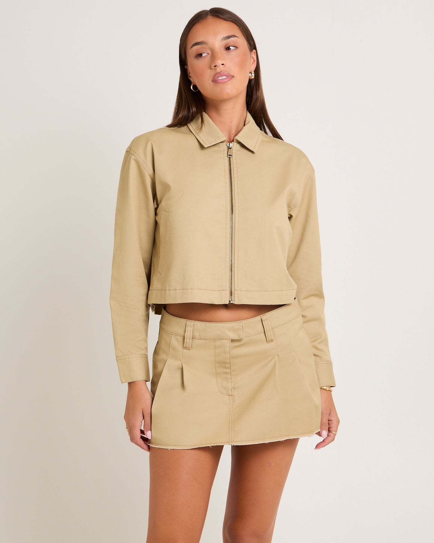 Margot Crop Twill Jacket
