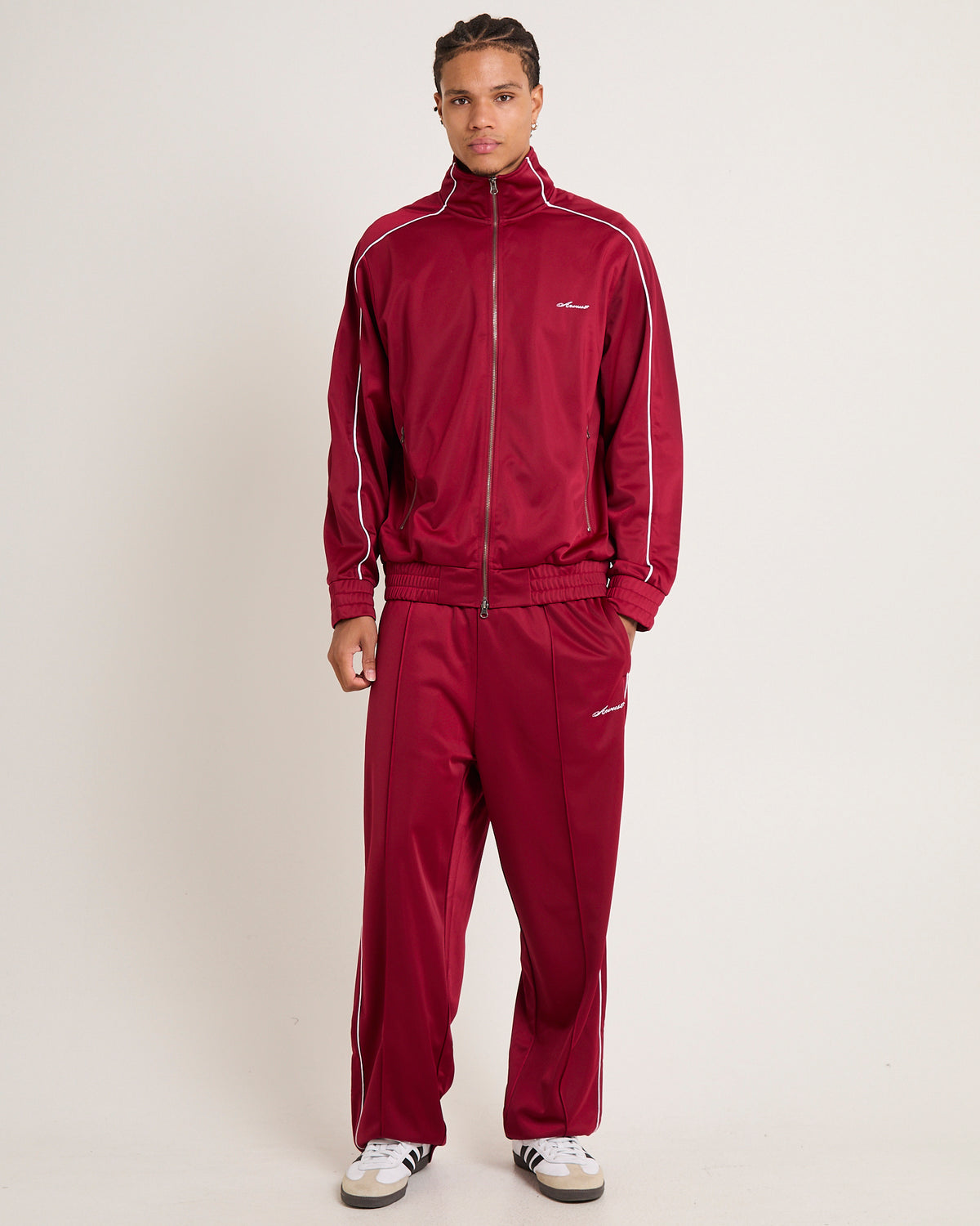 Script Tricot Track Pants WINE