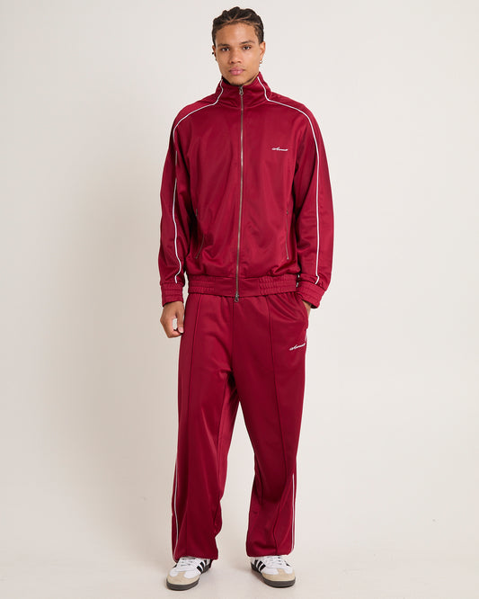 Script Tricot Track Pants WINE