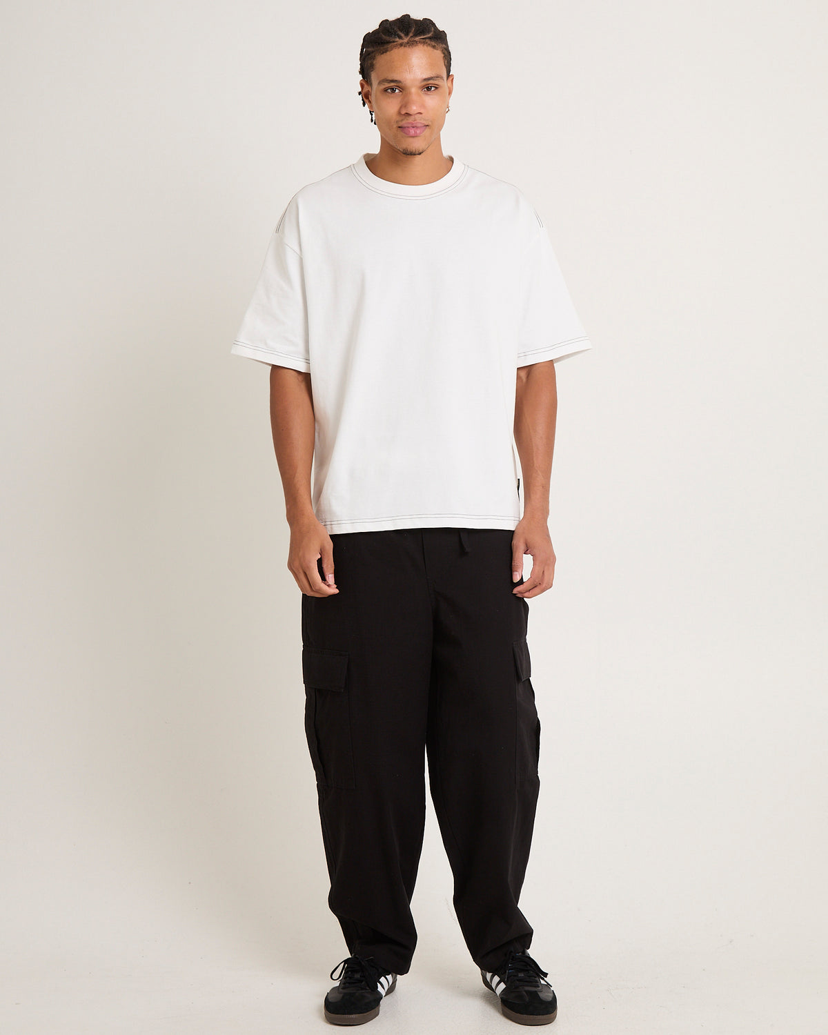 Aspect Crop T-Shirt WHITE