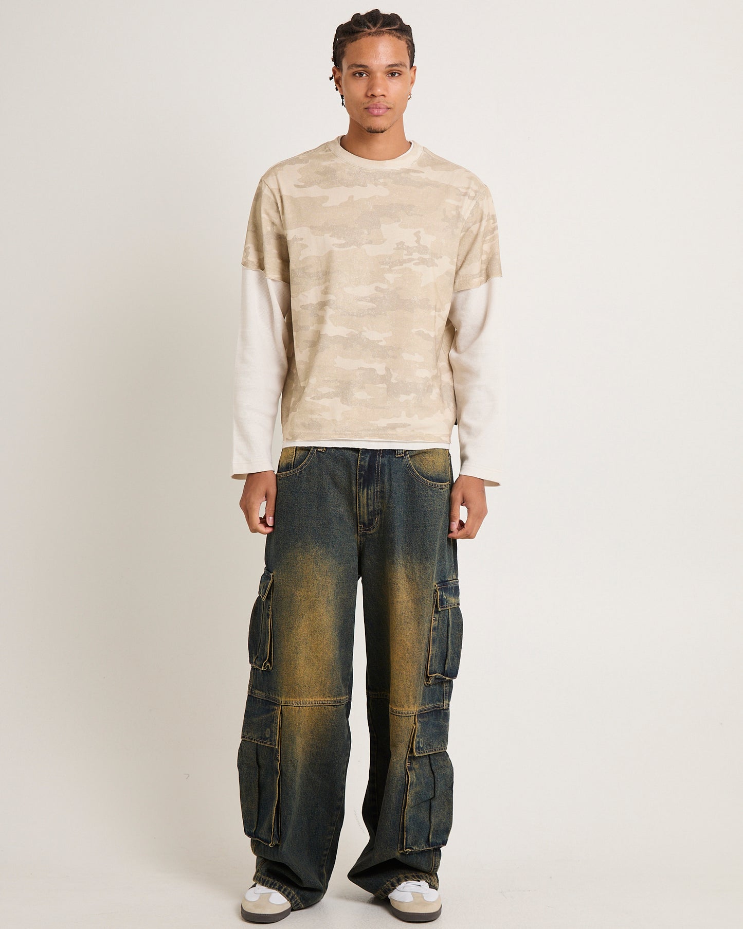 Camo Double Sleeves T-Shirt