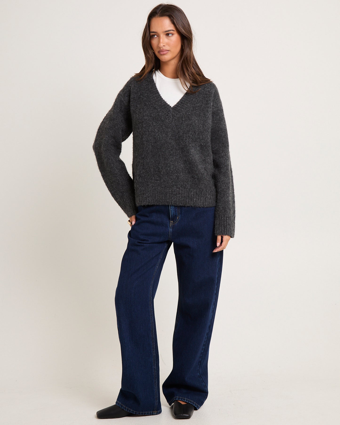 Capri V Neck Knit Jumper