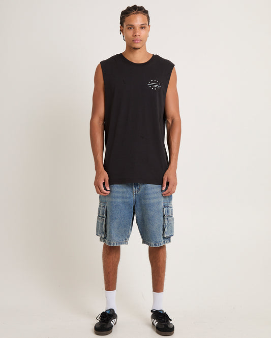 Board Muscle Tank Top BLACK