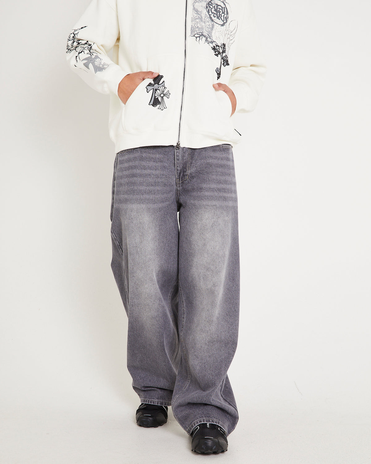 Society Baggy Denim Jeans DAZED ASH