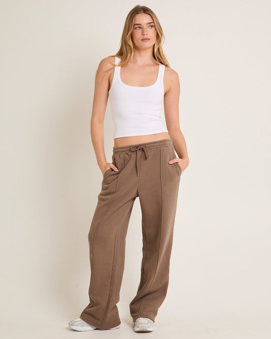 Subtitled Baggy Track Pants TAUPE