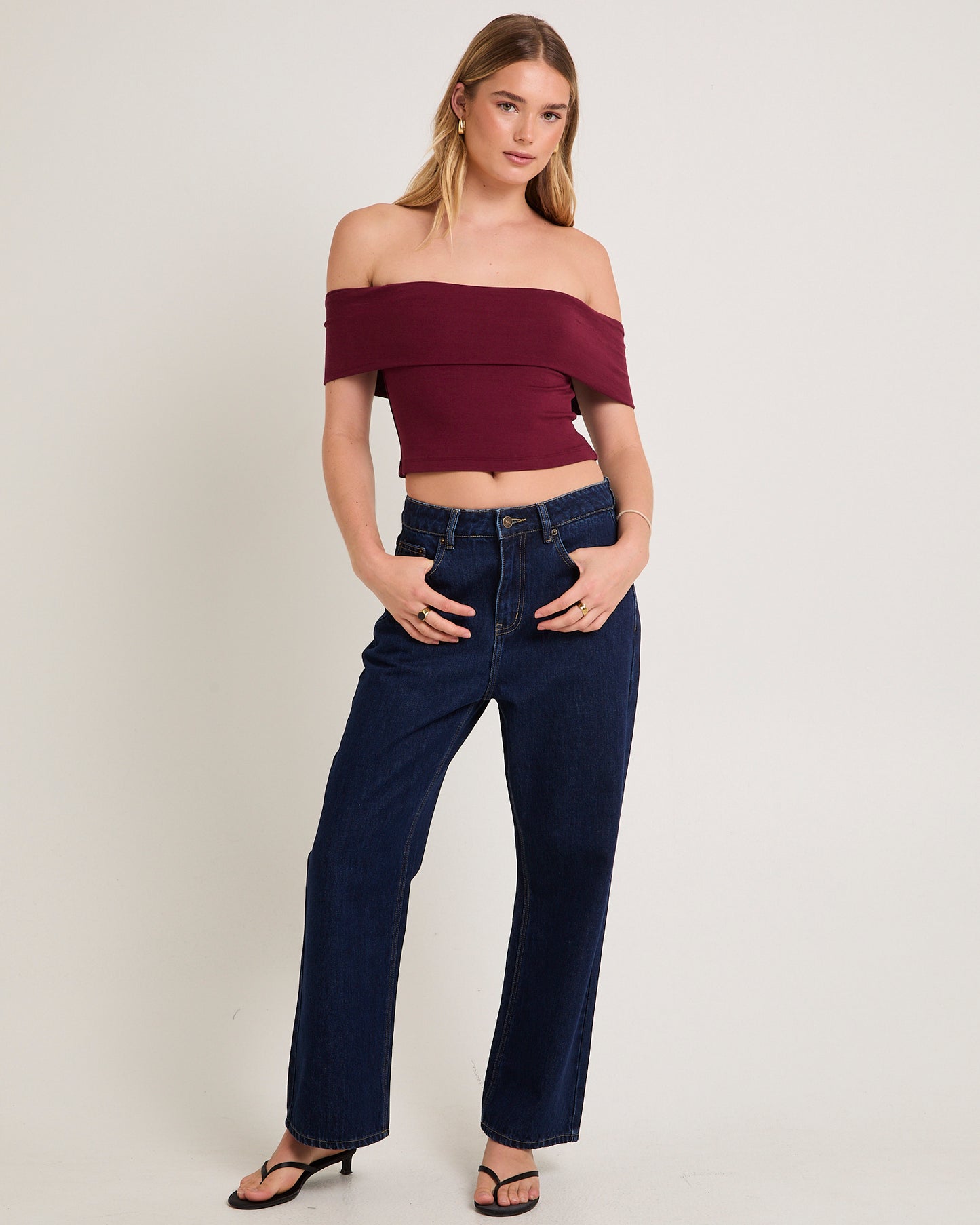 Alexa Mid Rise Denim Jeans Petite Relaxed