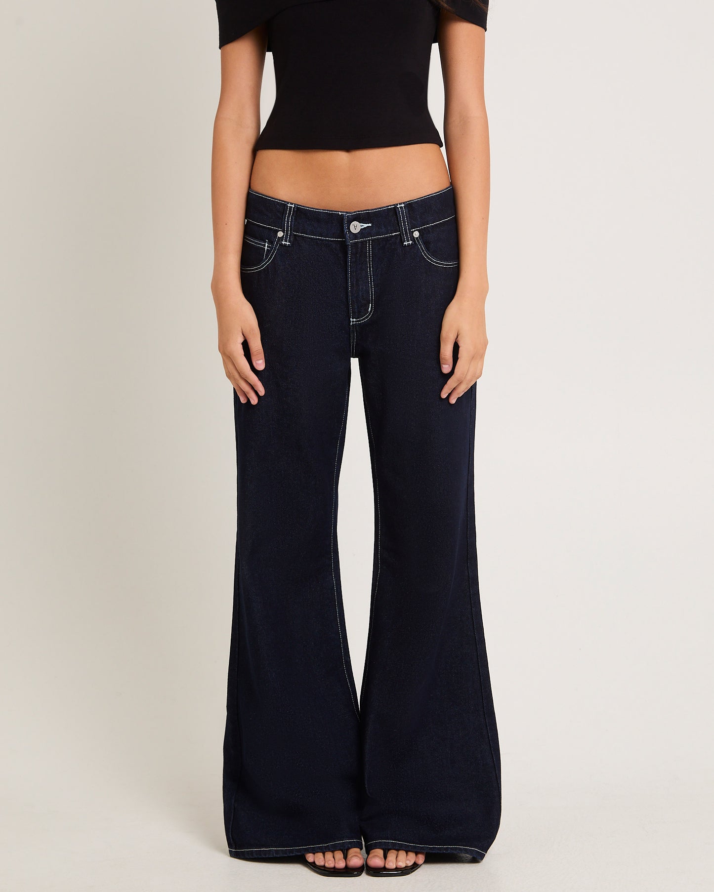 99 Low Baggy Flare Denim Jeans Nicky