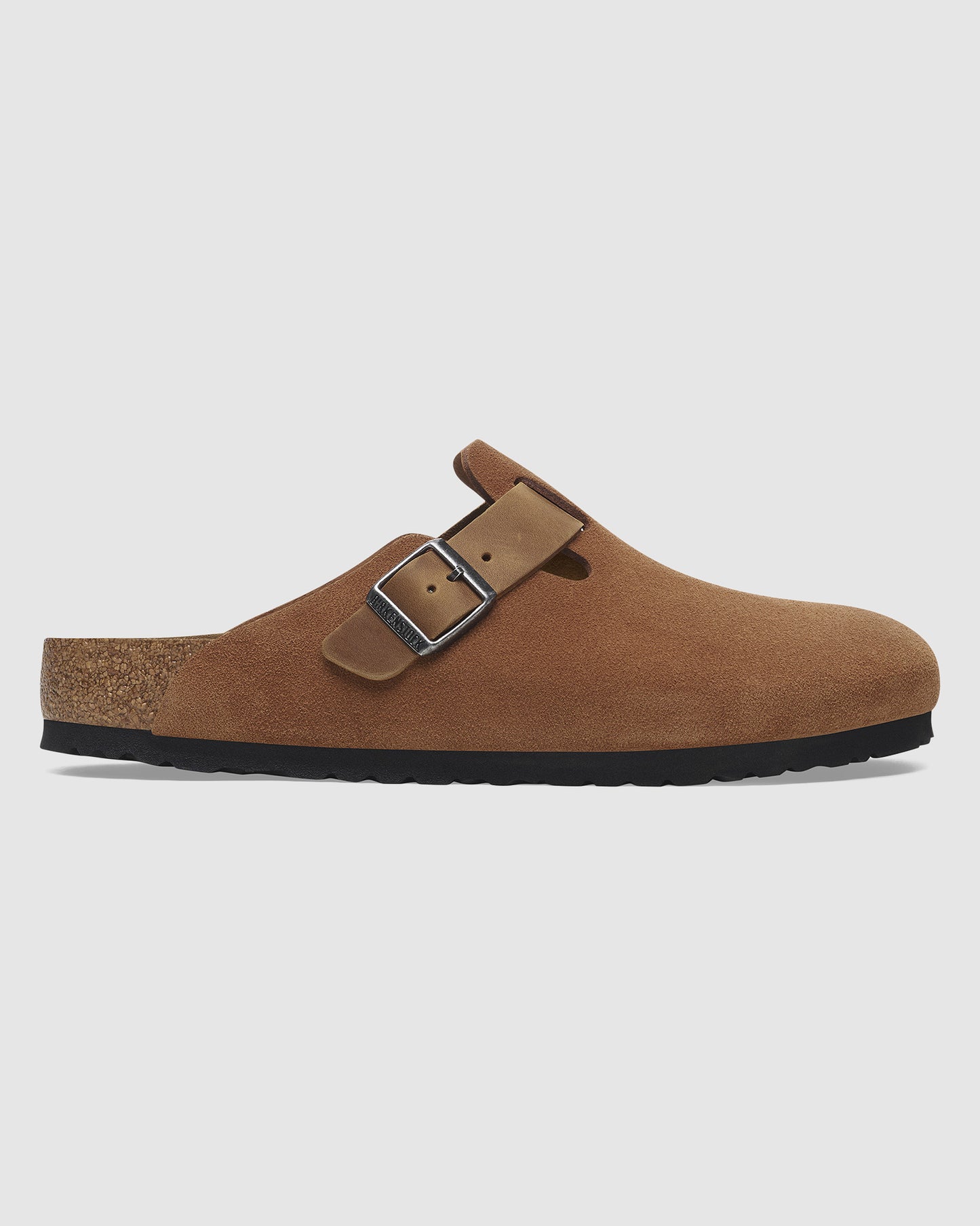 Boston Oiled/Suede Mixed Leather Clog