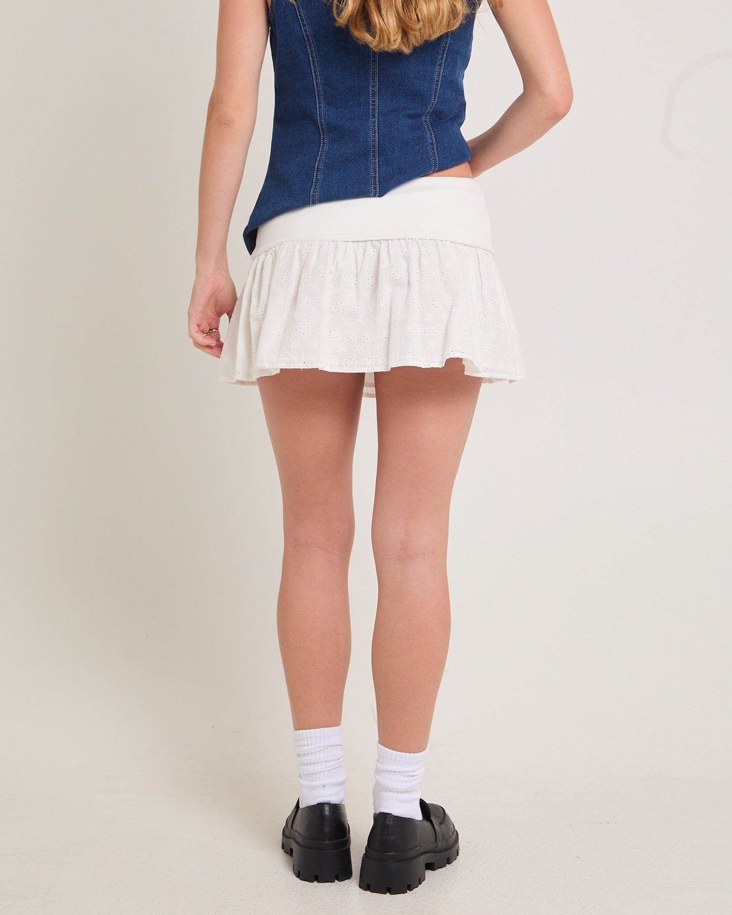 Sarai Broderie Mini Skirt