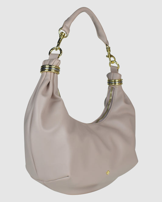 Drift Hobo Shoulder Bag NUDE  PU
