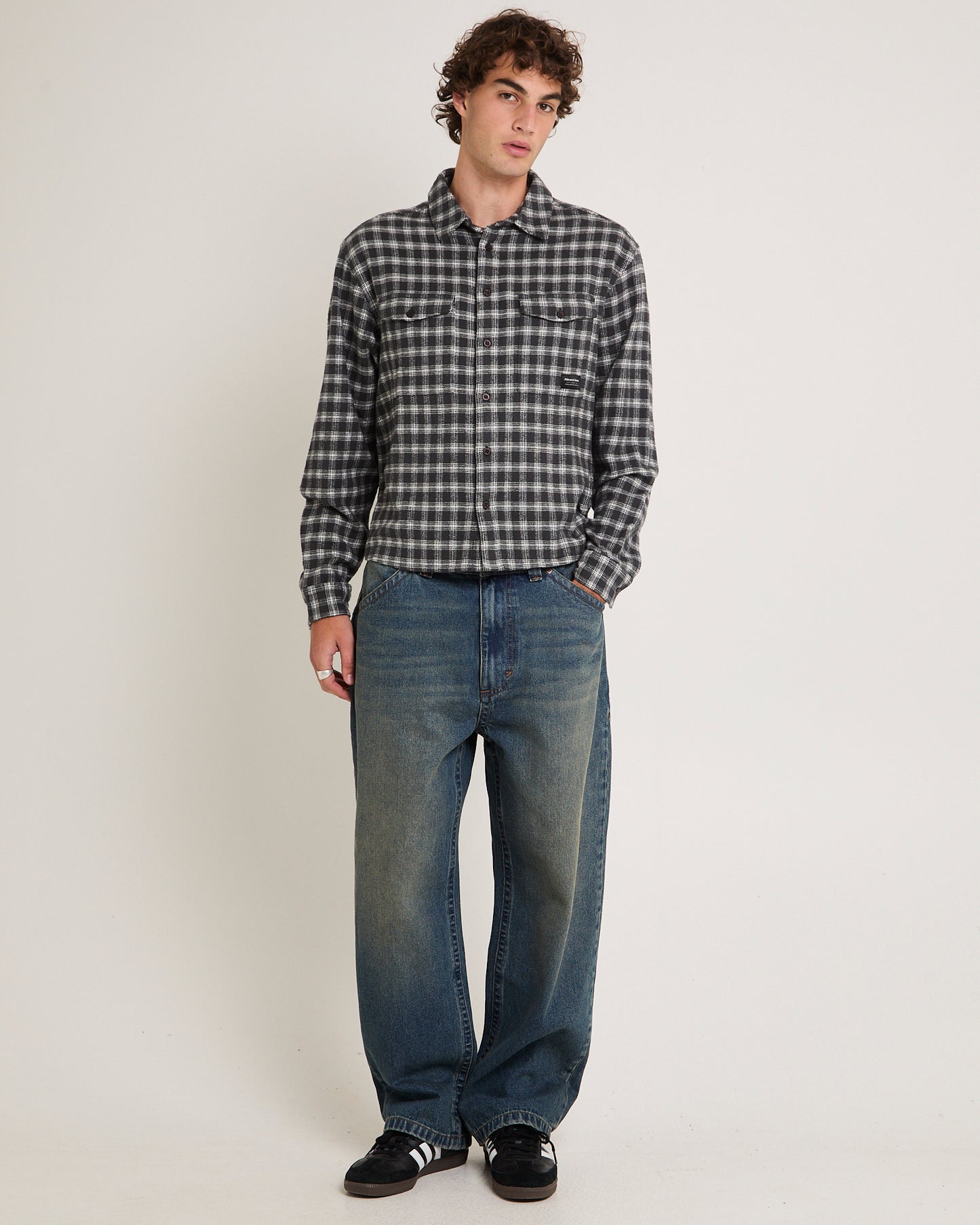 Rip Curl A6 Big Baggy Denim Jeans Zane Board