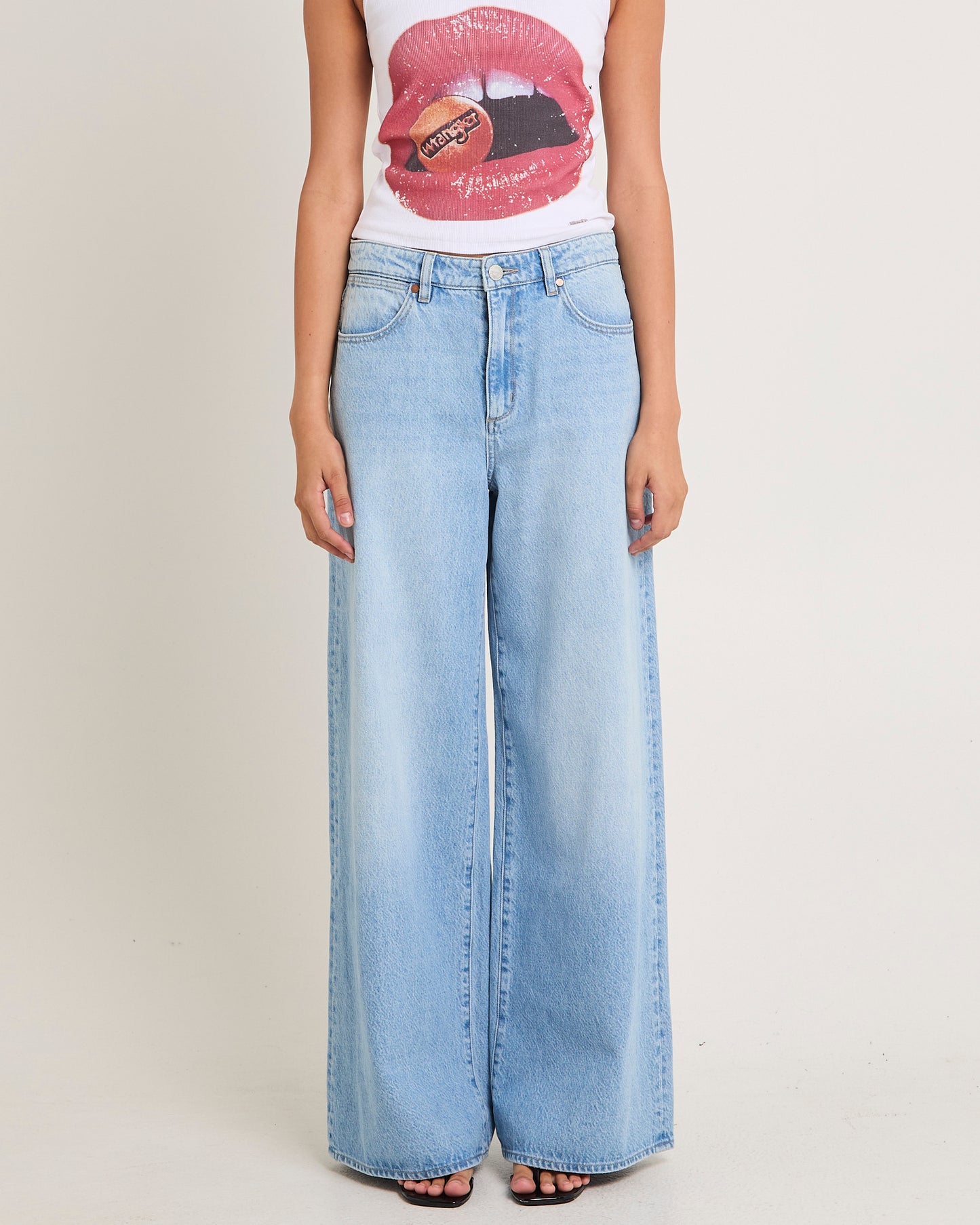 Mid Stevie Relaxed Denim Jeans Set Time Blue