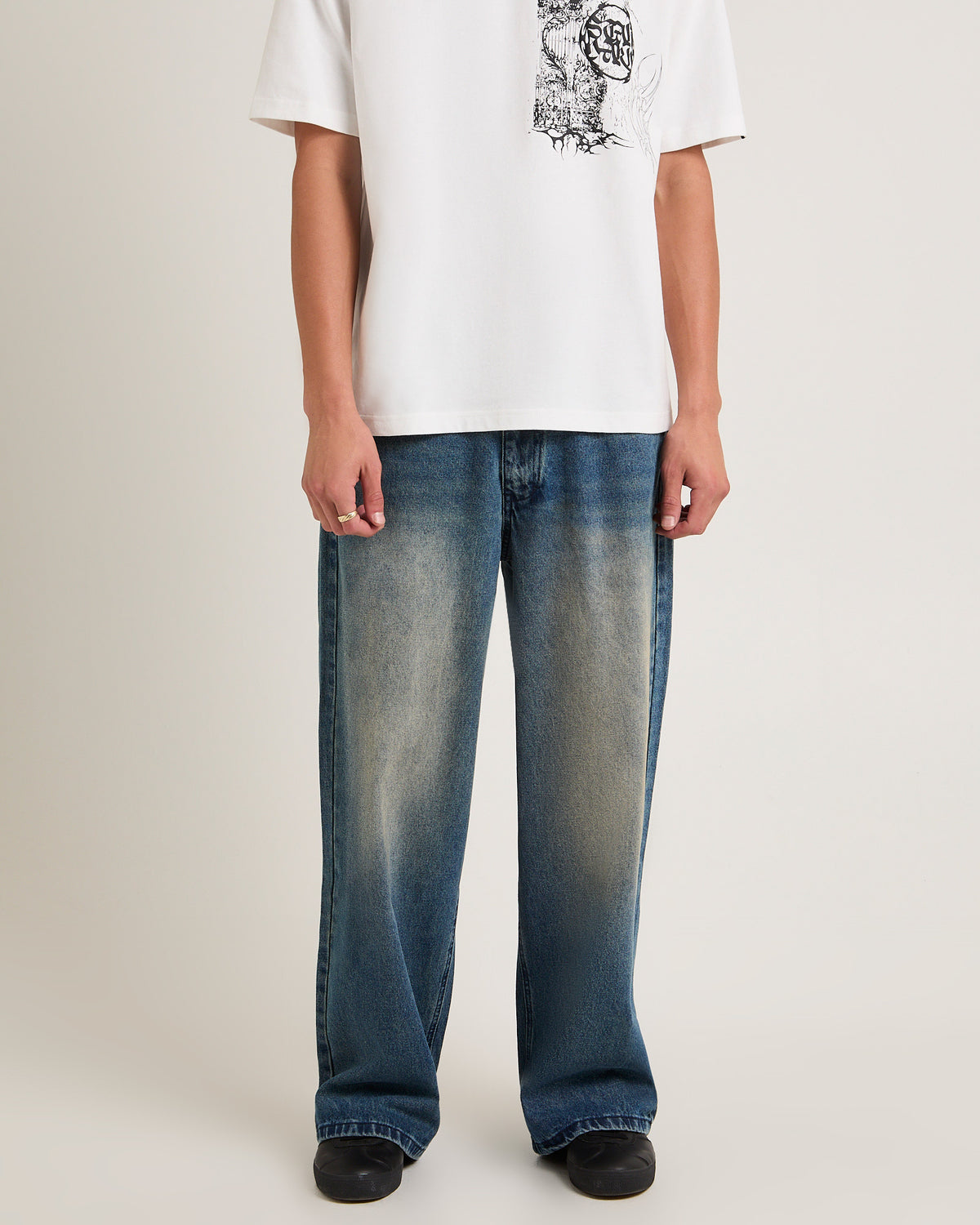 Society Baggy Denim Jeans ERA INK