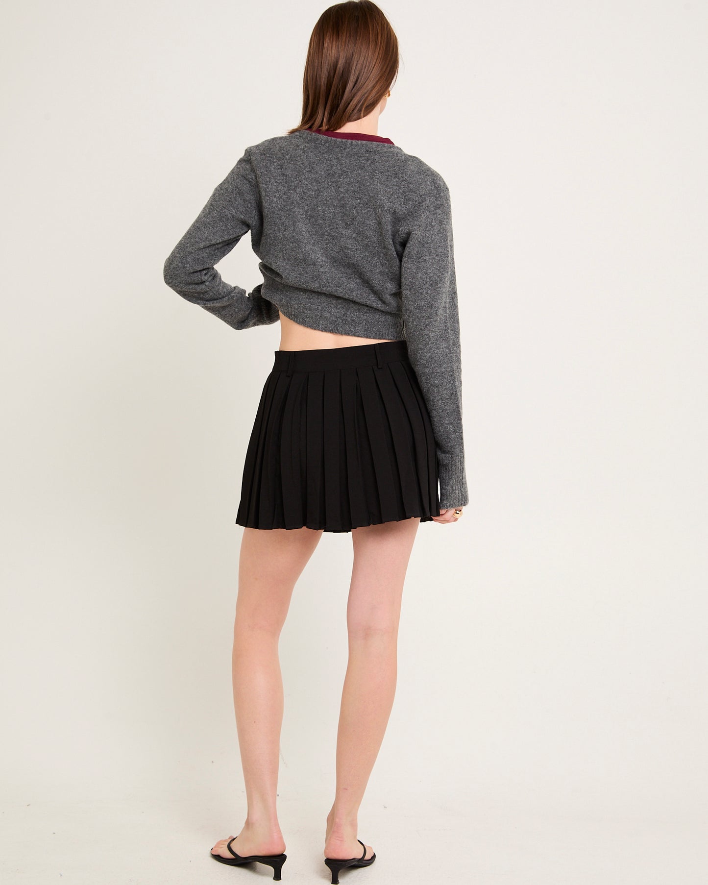 Pleated Mini Skirt
