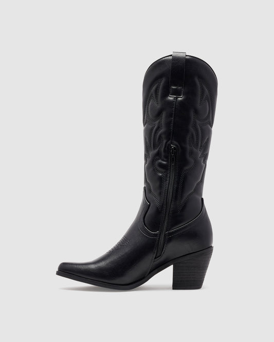 Clayton Cowboy Boots Black