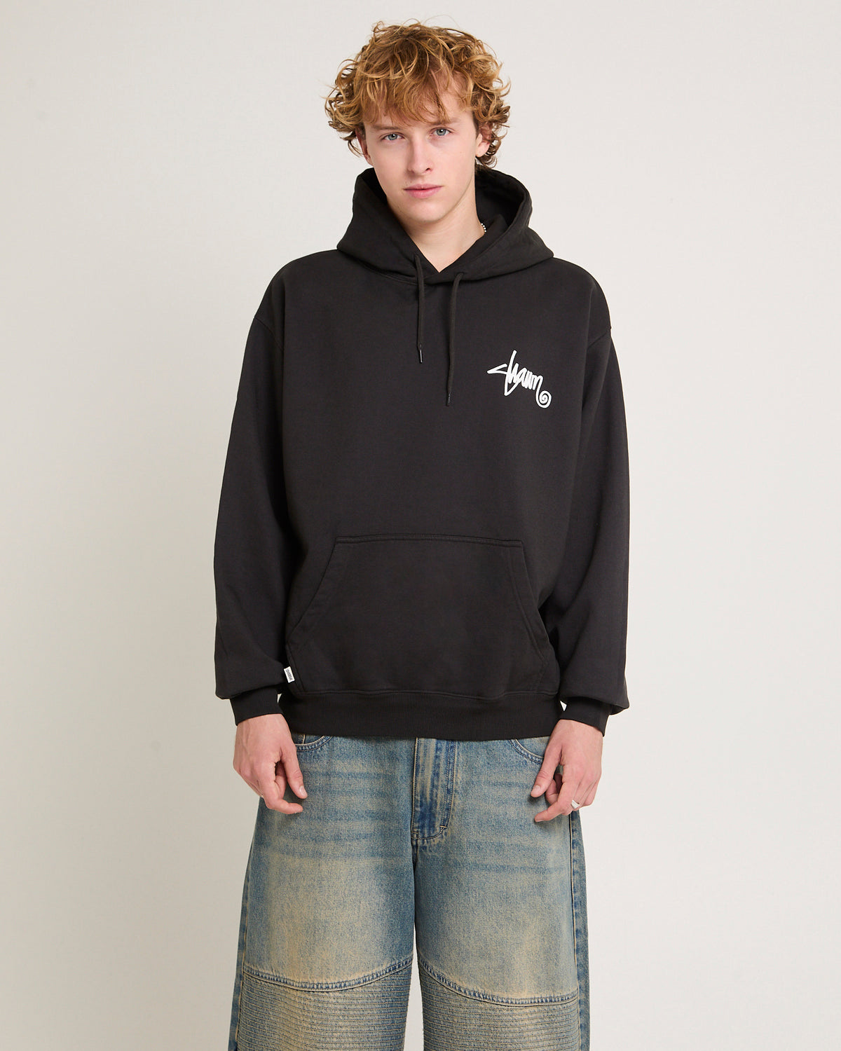 This Thing Dot Hoodie WASHED BLACK