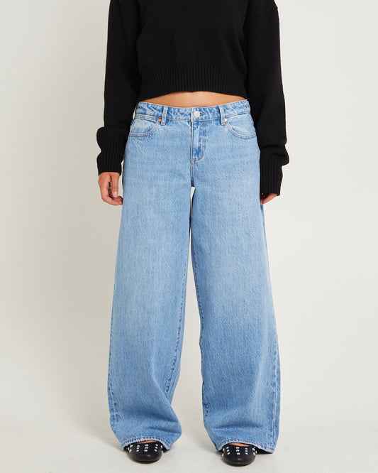Low Farrah Baggy Denim Jeans Blue River BLUE RIVER
