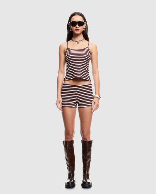 Carrie Cami WINE STRIPE