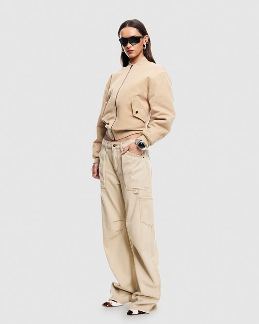 Workwear Bomber Jacket LIGHT TAN