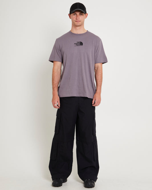 Men's Short-Sleeve Fine Alpine T-Shirt LUNAR STONE