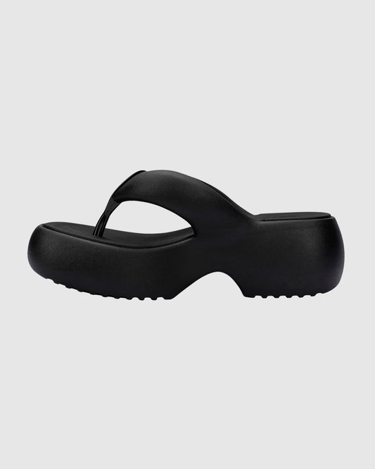 Melissa Free Fuzzy Platform BLACK