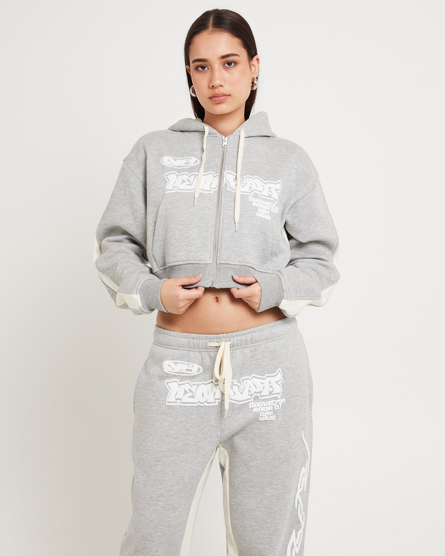 Koi Zip Through Graphic Hoodie