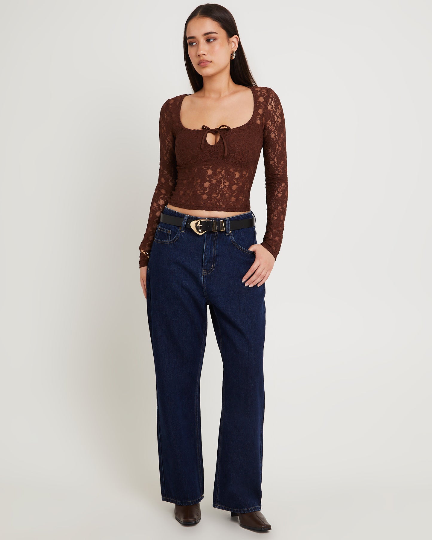 Hailey Long Sleeve Lace Top