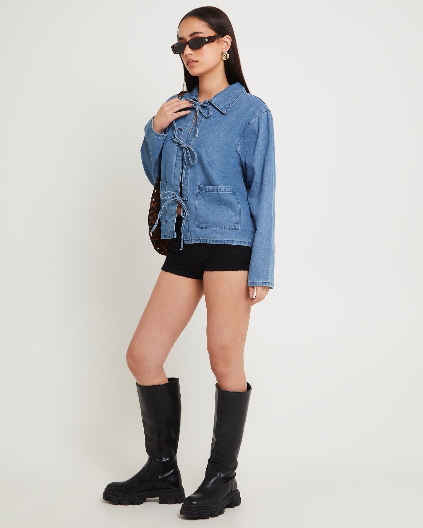 Bow Bow Denim Chore Jacket