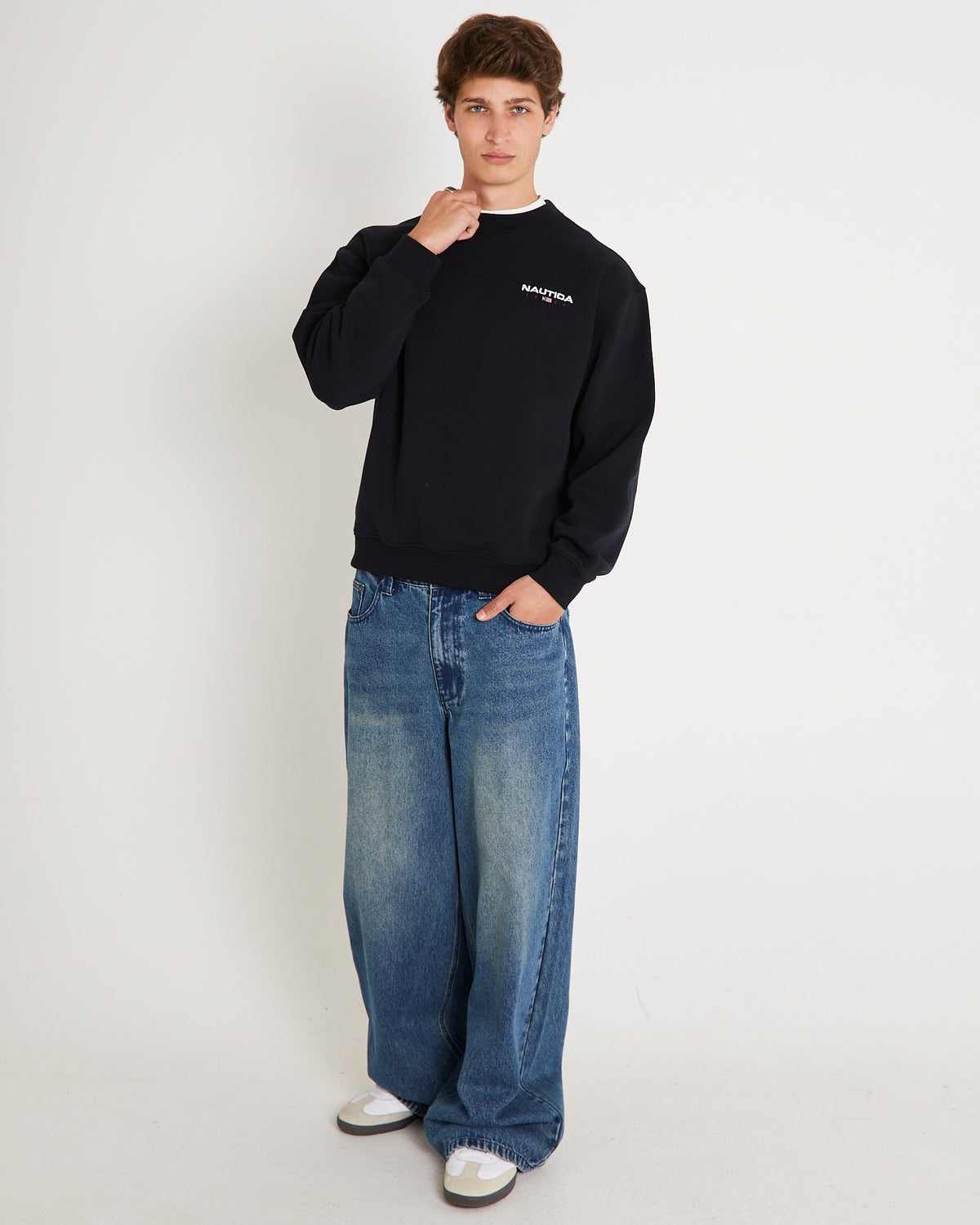 83 Flag Oversized Crewneck Sweater