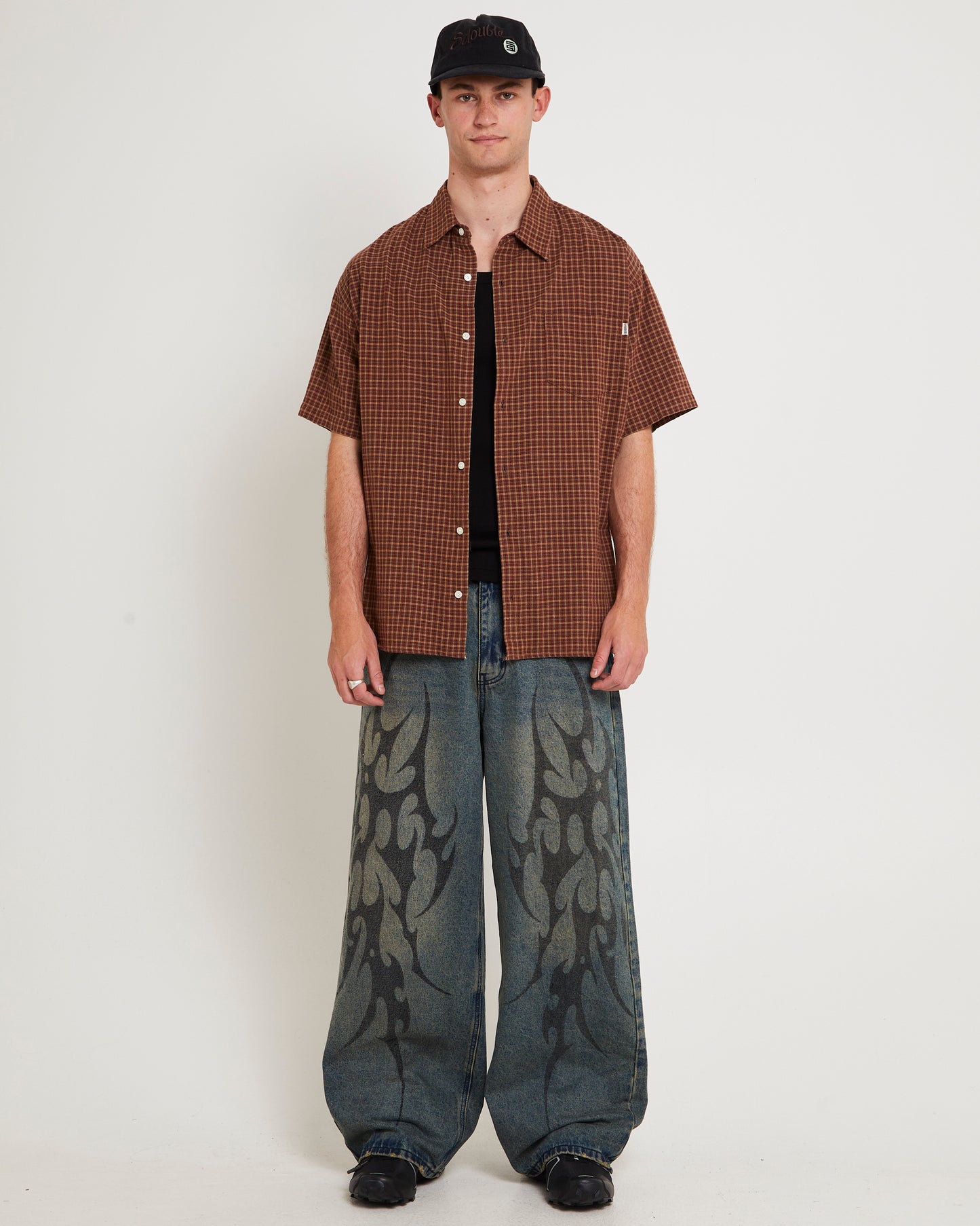 Point Plaid Summer Short Sleeve Shirt
