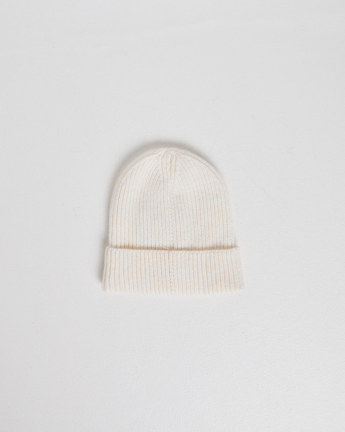 Logo Box Cuffed Beanie WHITE DUNES