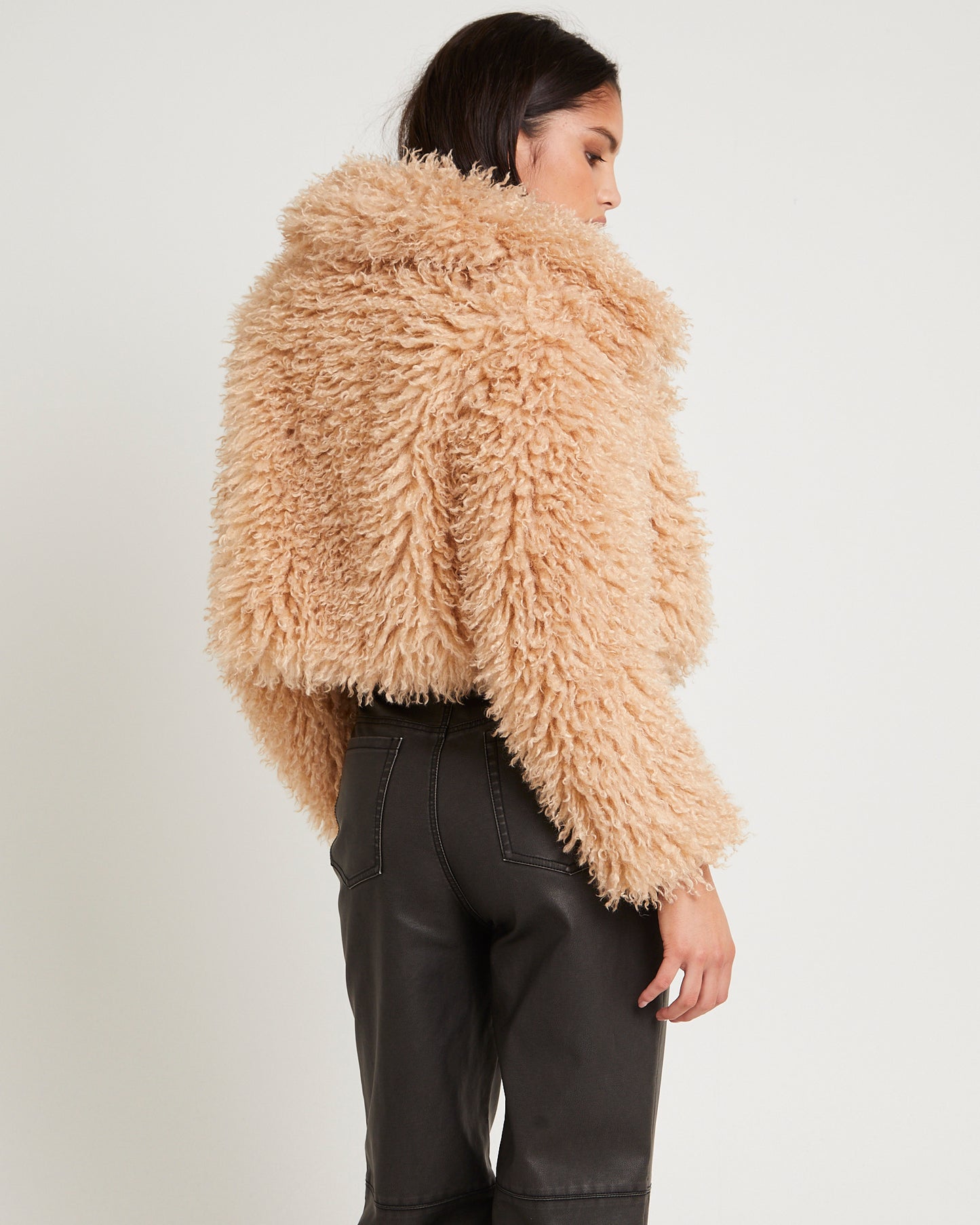 Cornelia Cropped Faux Fur Jacket
