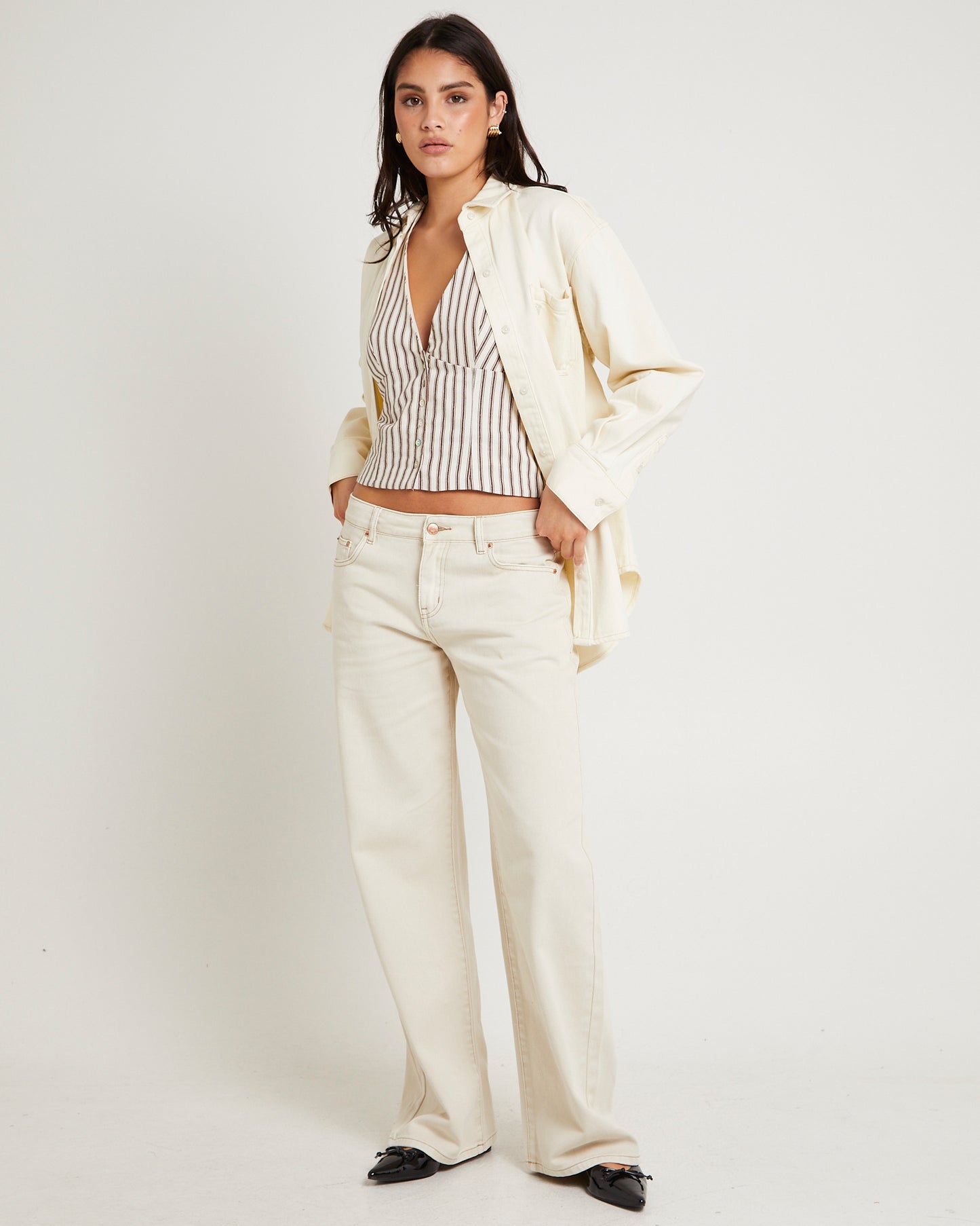 Delta Denim Oversized Long Sleeve Shirt