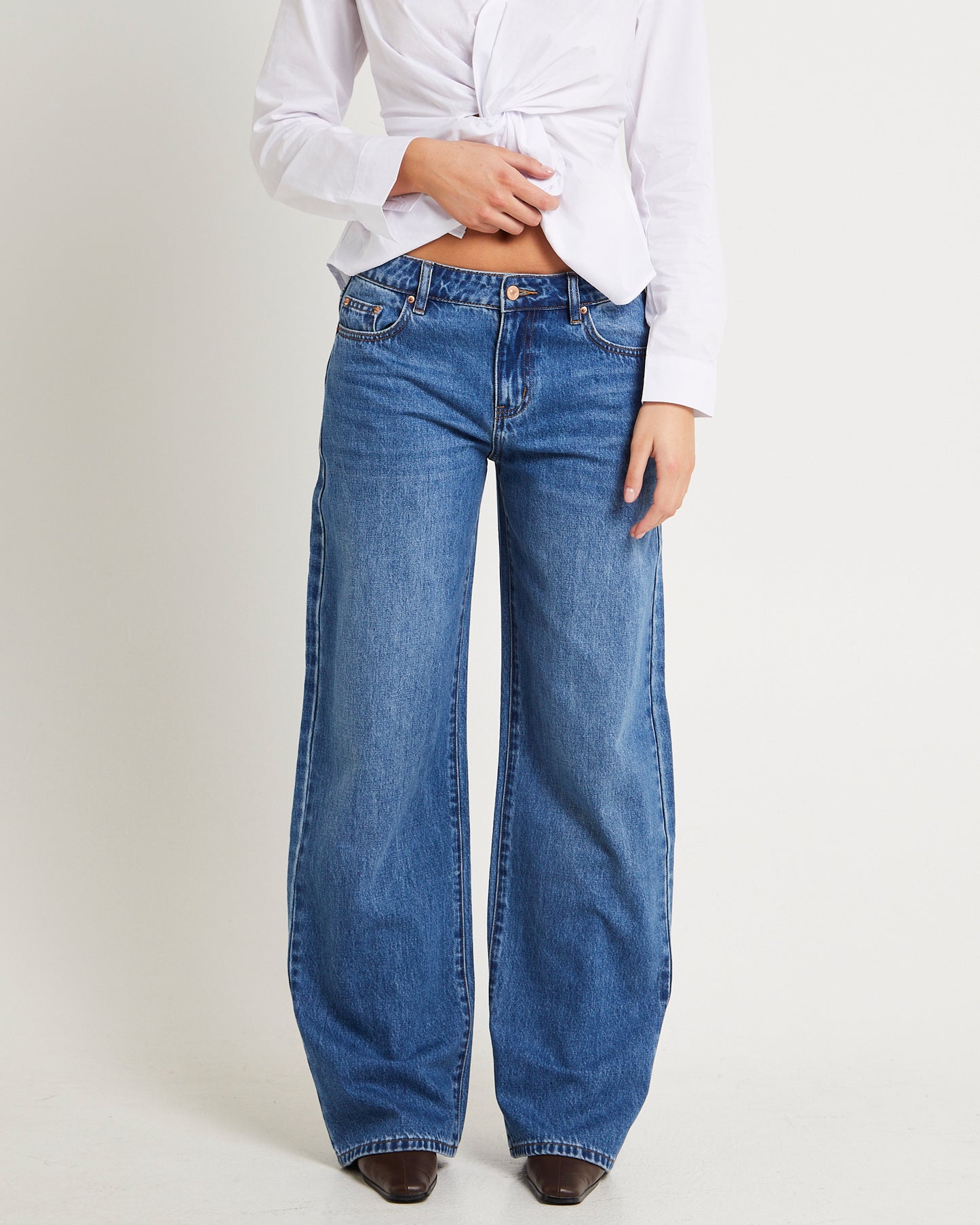 Maylee Low Rise Relaxed Denim Jeans